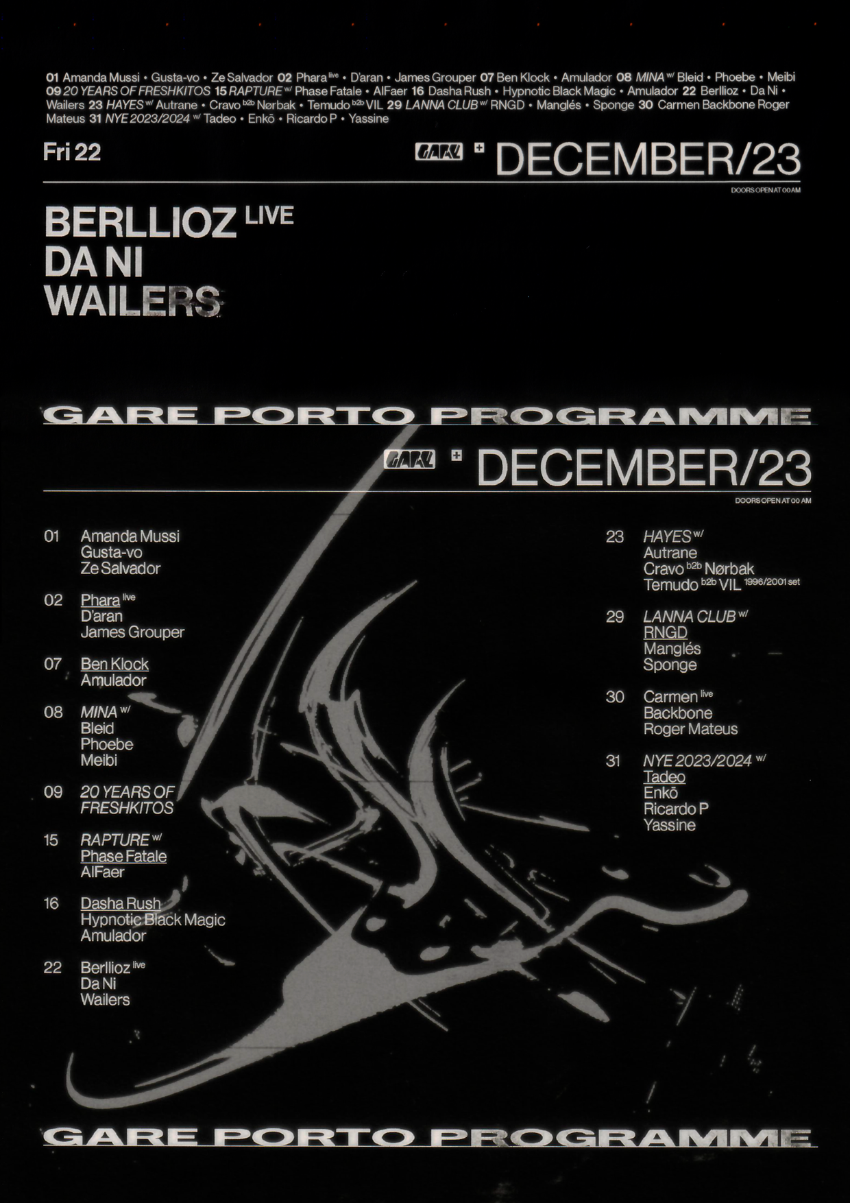 Berllioz live + Da Ni + Wailers - Página frontal