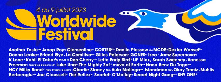 Worldwide Festival 2023 - フライヤー表