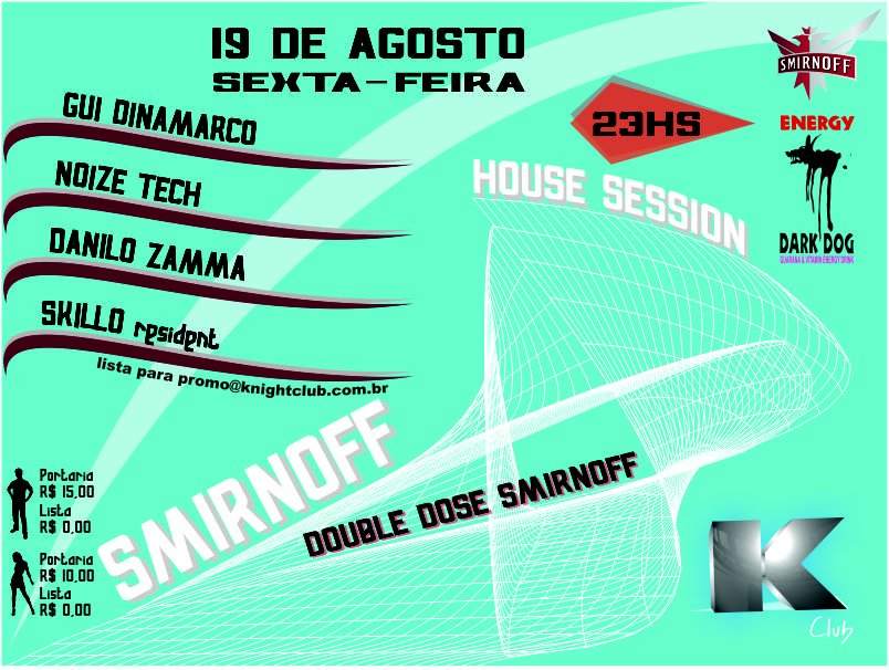 K-Club presents: House Sessions with Gui Dinamarco & Noize Tech - Página frontal