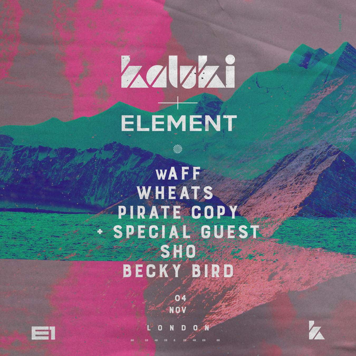 Kaluki x Element - wAFF, Wheats, Pirate Copy at E1, London