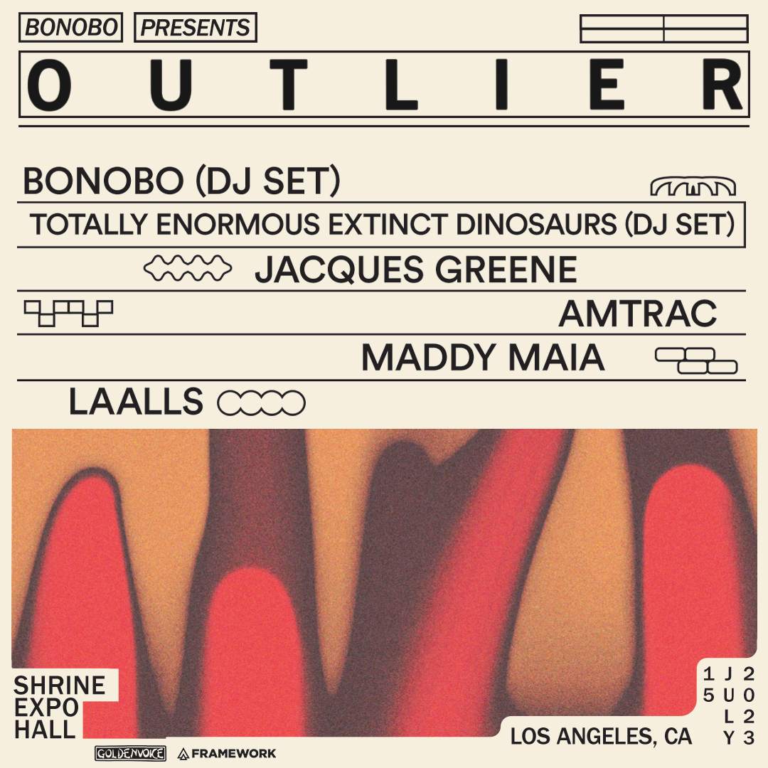 Goldenvoice x Framework present Bonobo, TEED, Jacques Greene, Amtrac ...