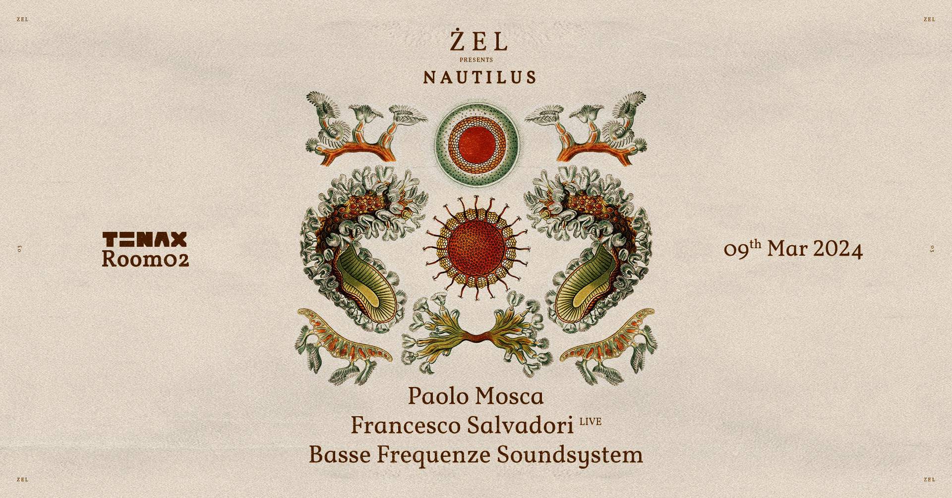 Zel presents Nautilus Vol.3 at Tenax Club Room2 - フライヤー表