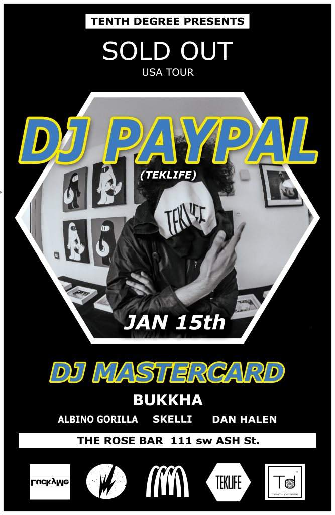 Tenth Degree presents: DJ Paypal, DJ Mastercard, Bukkha, Albino Gorilla - Página frontal