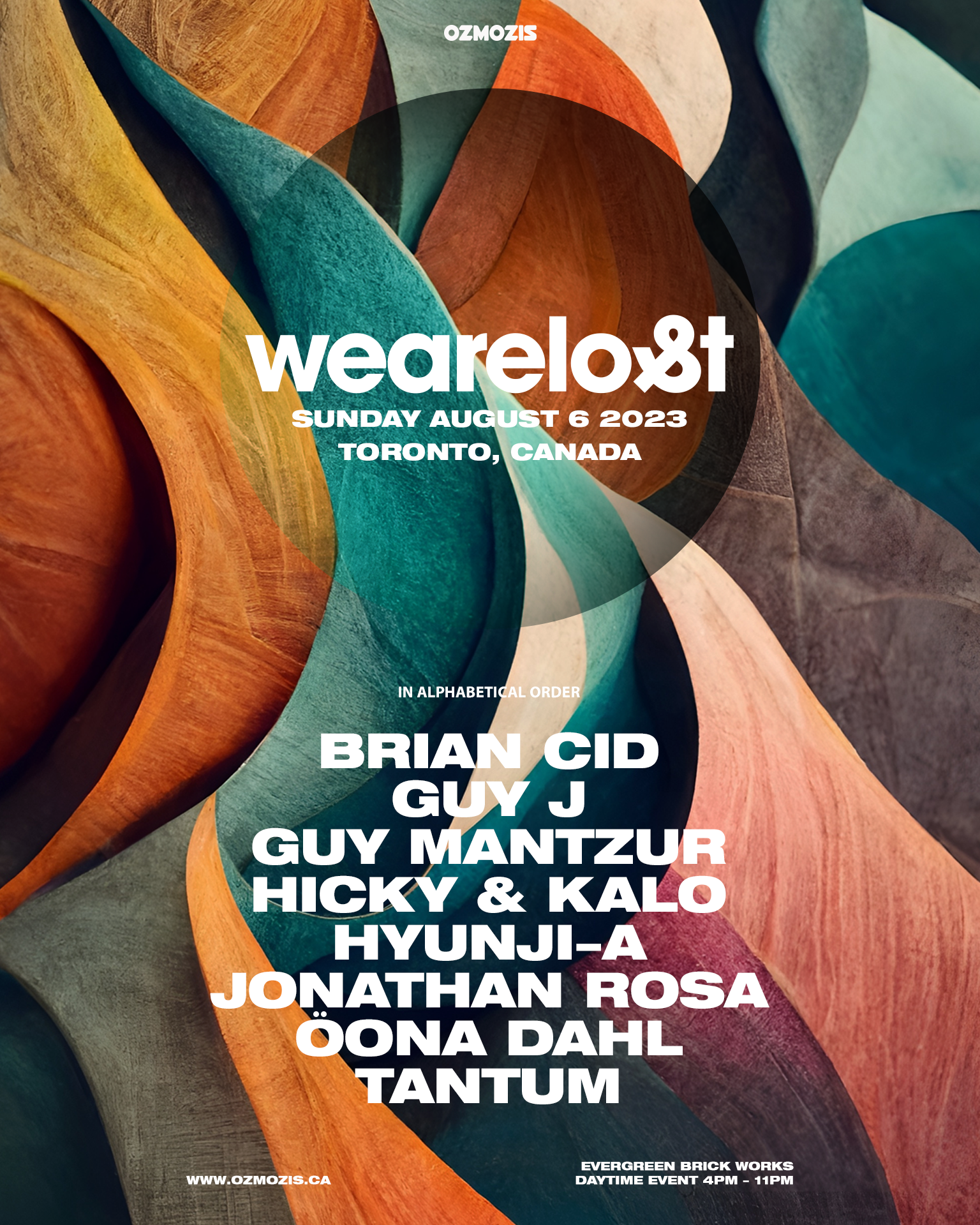 We Are Lost Festival Toronto 2023 - フライヤー裏