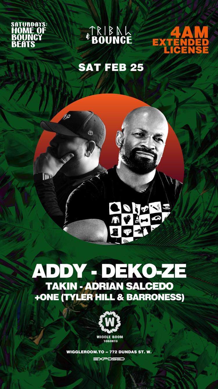 Tribal & Bounce: Addy / Deko-ze + 4AM LAST CALL - Página trasera