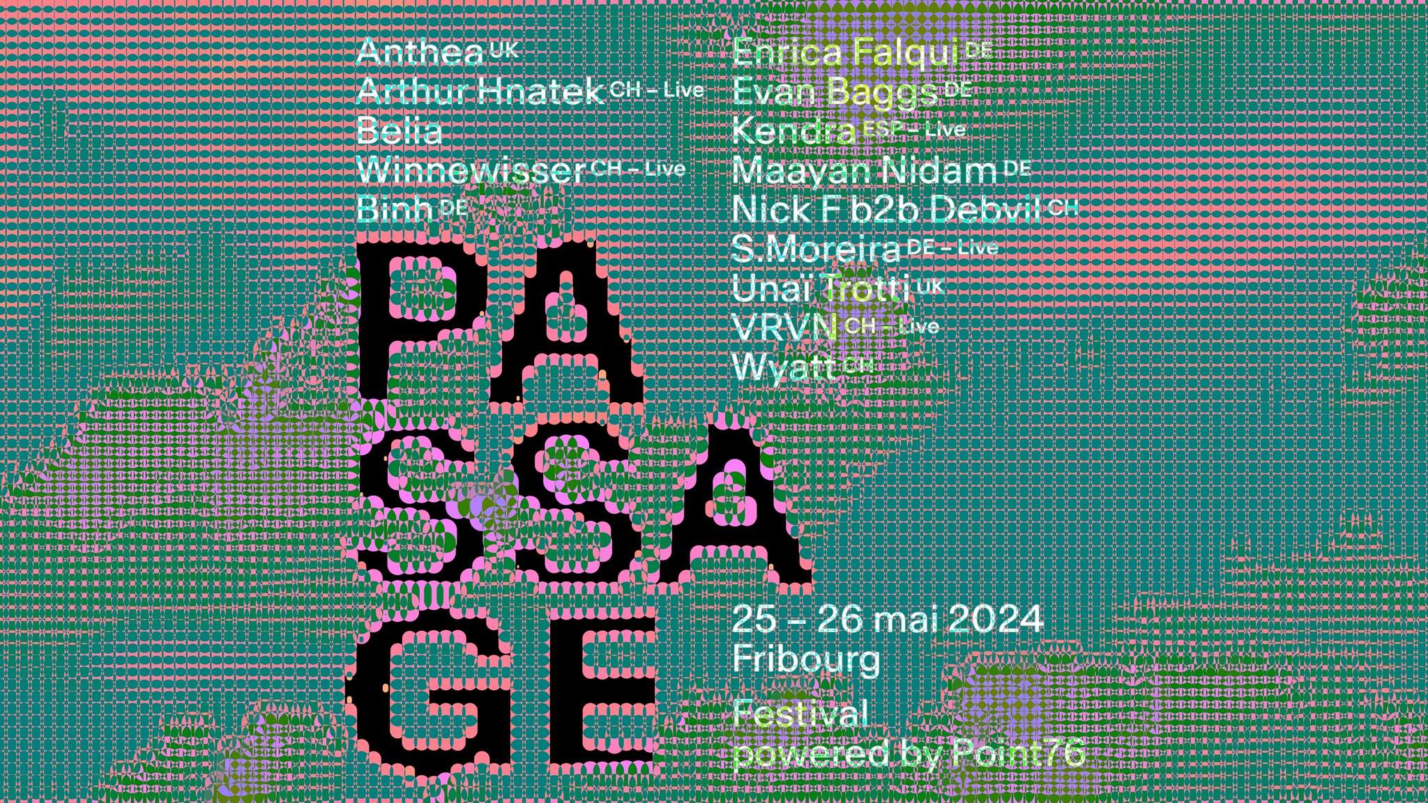 PASSAGE FESTIVAL 2024 - NIGHT - フライヤー表