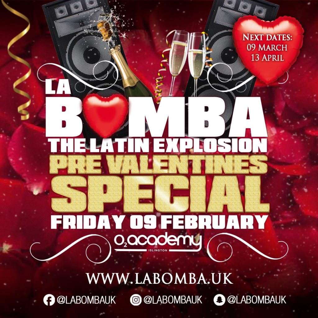 LA BOMBA The Latin Explosion Pre Valentines Special 'All Ethnicities Bienvenido' - Página trasera
