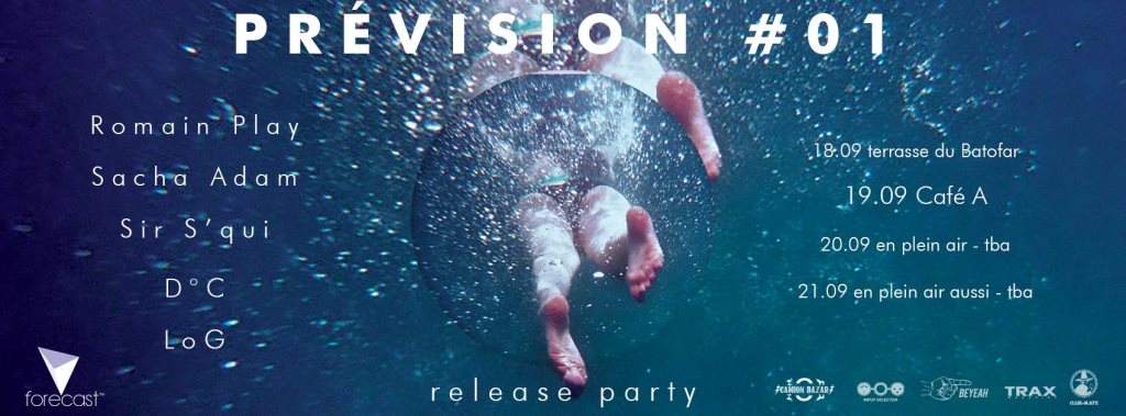Release Mini-Festival // Prevision #01 - フライヤー表