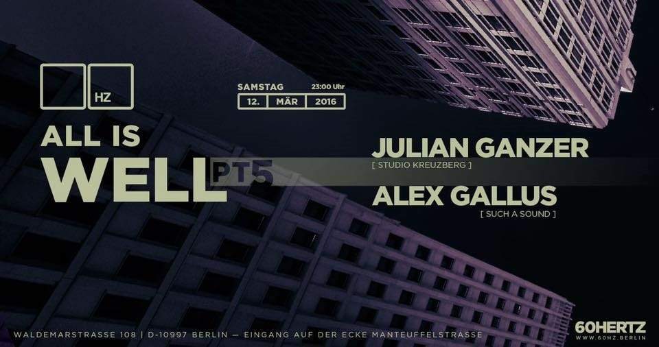 All is Well / Julian Ganzer, Alex Gallus - Página frontal