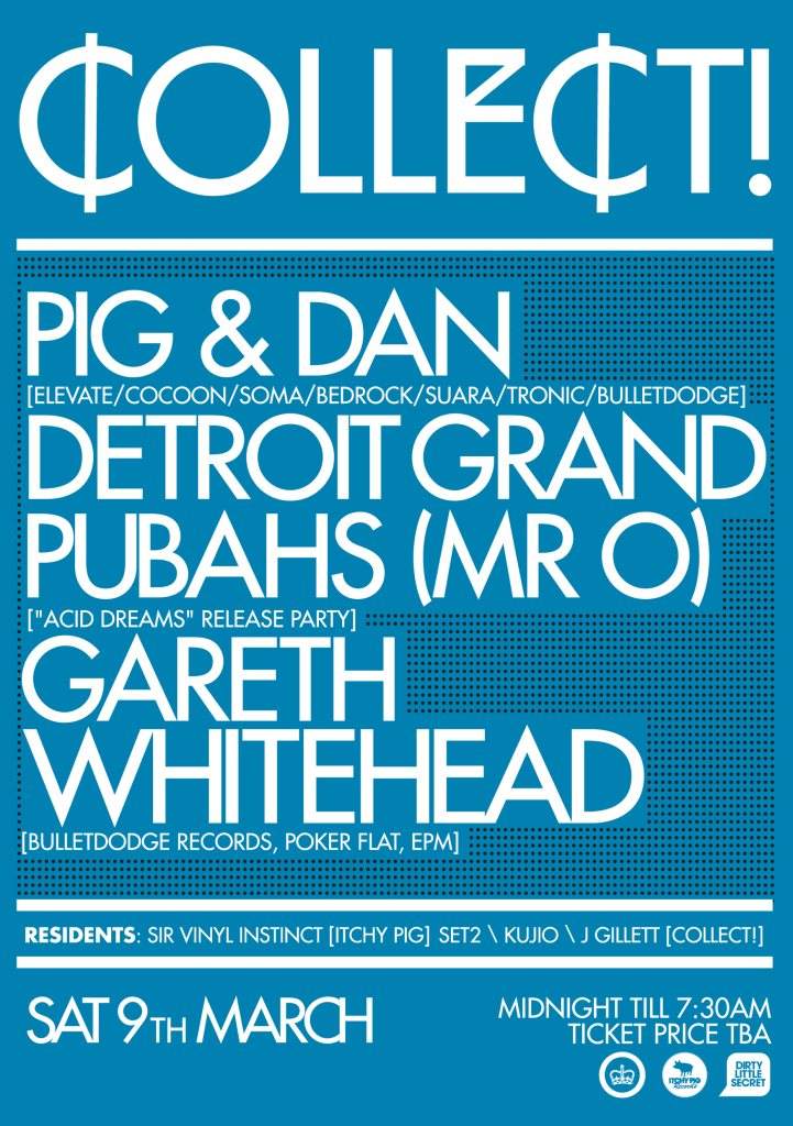 Collect! at DLS with Pig & Dan, Detroit Grand Pubahs & More - フライヤー表