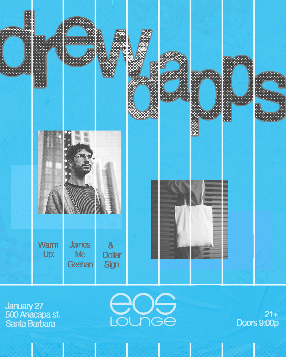 EOS Lounge presents: Drew Dapps - Página frontal