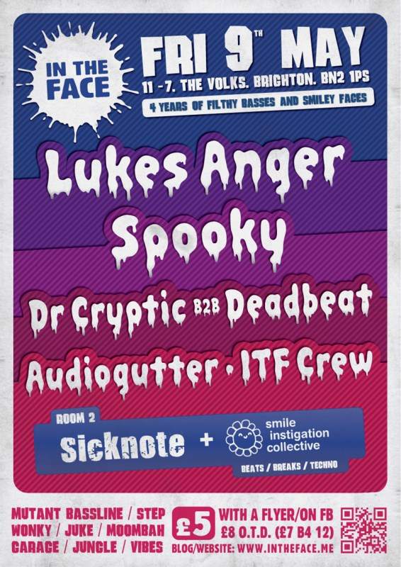 In The Face: Lukes Anger, Spooky, Dr Cryptic b2b Deadbeat - Página frontal