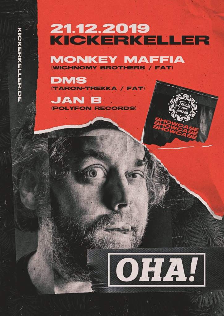 OHA! x FAT with Monkey Maffia, dms & Jan B - フライヤー表