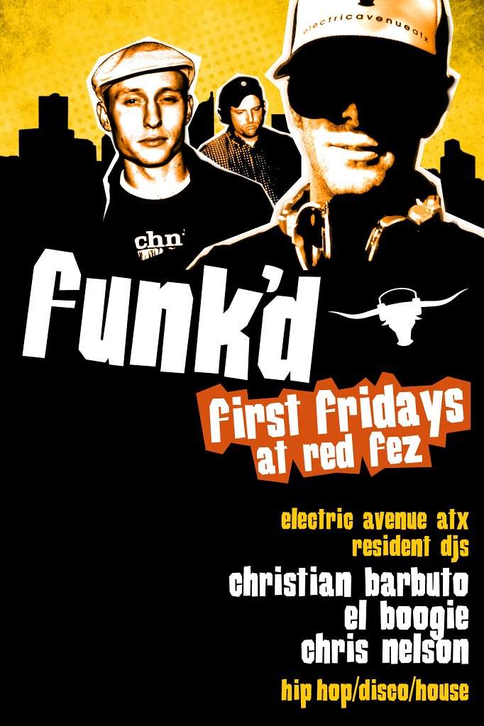 Funk'D 1st Fridays - フライヤー表