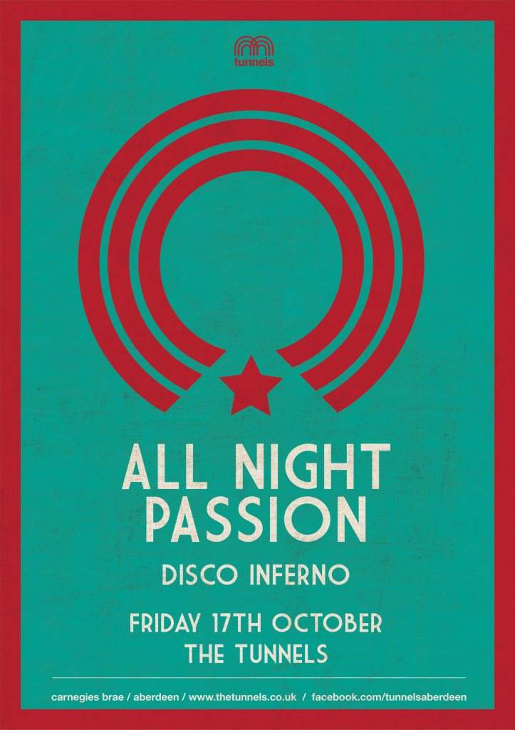 All Night Passion: Disco Inferno - フライヤー表