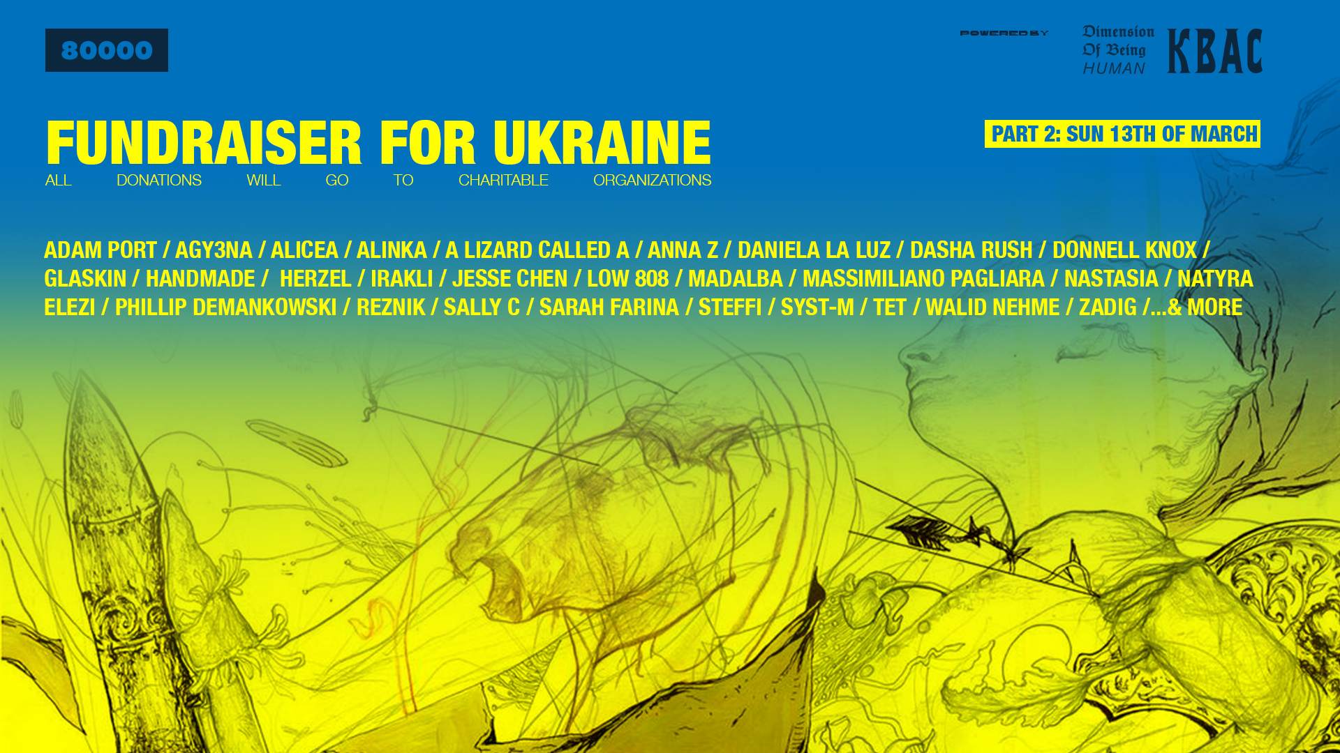Fundraiser for Ukraine - フライヤー表