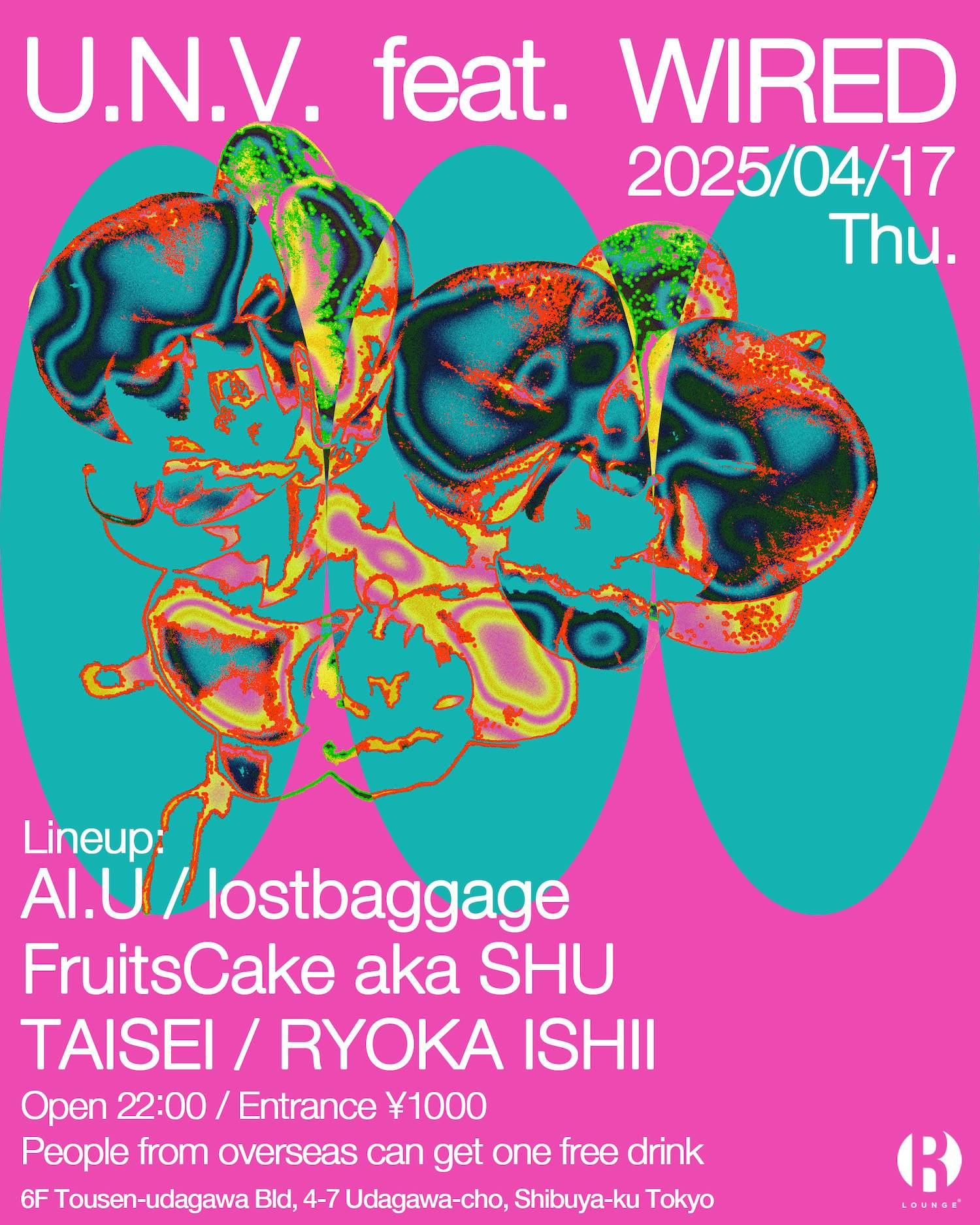 U.N.V. feat. WIRED at R Lounge, Tokyo