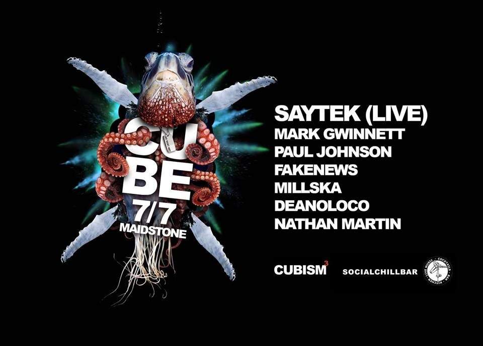 Cube with Saytek (Live) - Página frontal