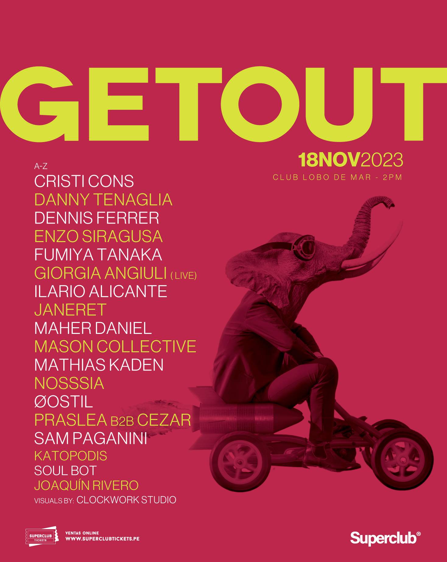 Get Out Festival - Página frontal