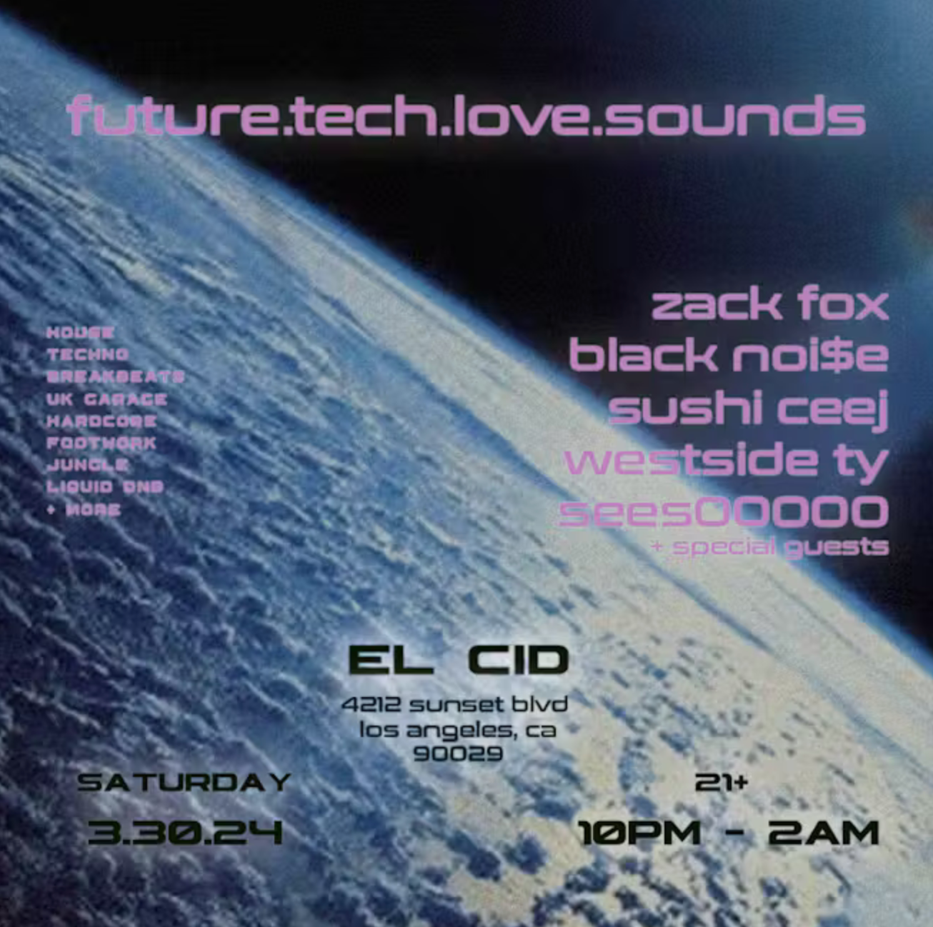 future.tech.love.sounds - フライヤー表