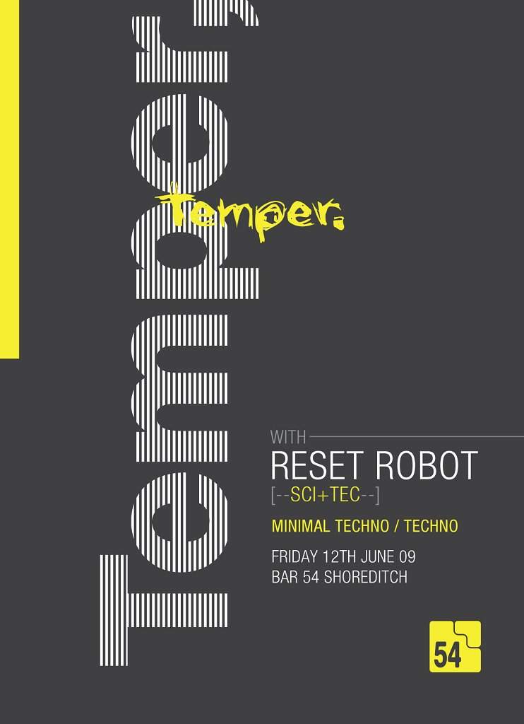 Temper Temper with Reset Rebot - Página frontal