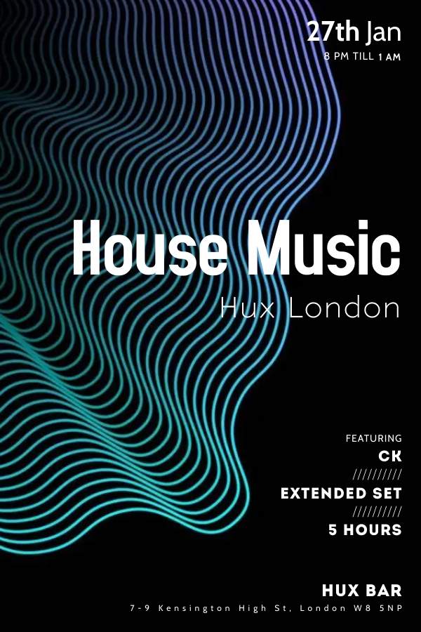 House Music - フライヤー表