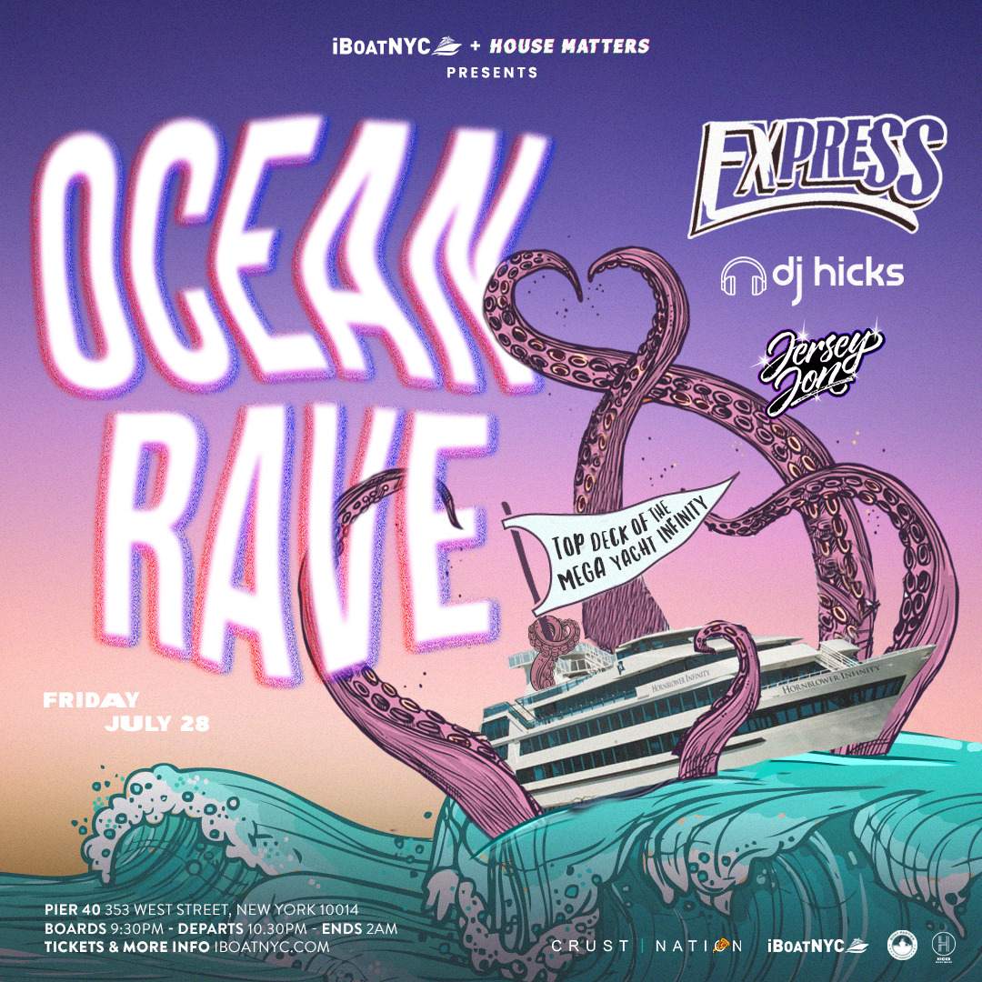 OCEAN RAVE - House Music Boat Party - MEGA YACHT INFINITY en Pier 40 ...