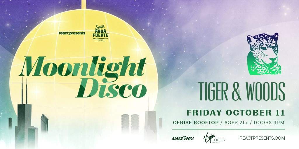 Moonlight Disco: Tiger & Woods - フライヤー表
