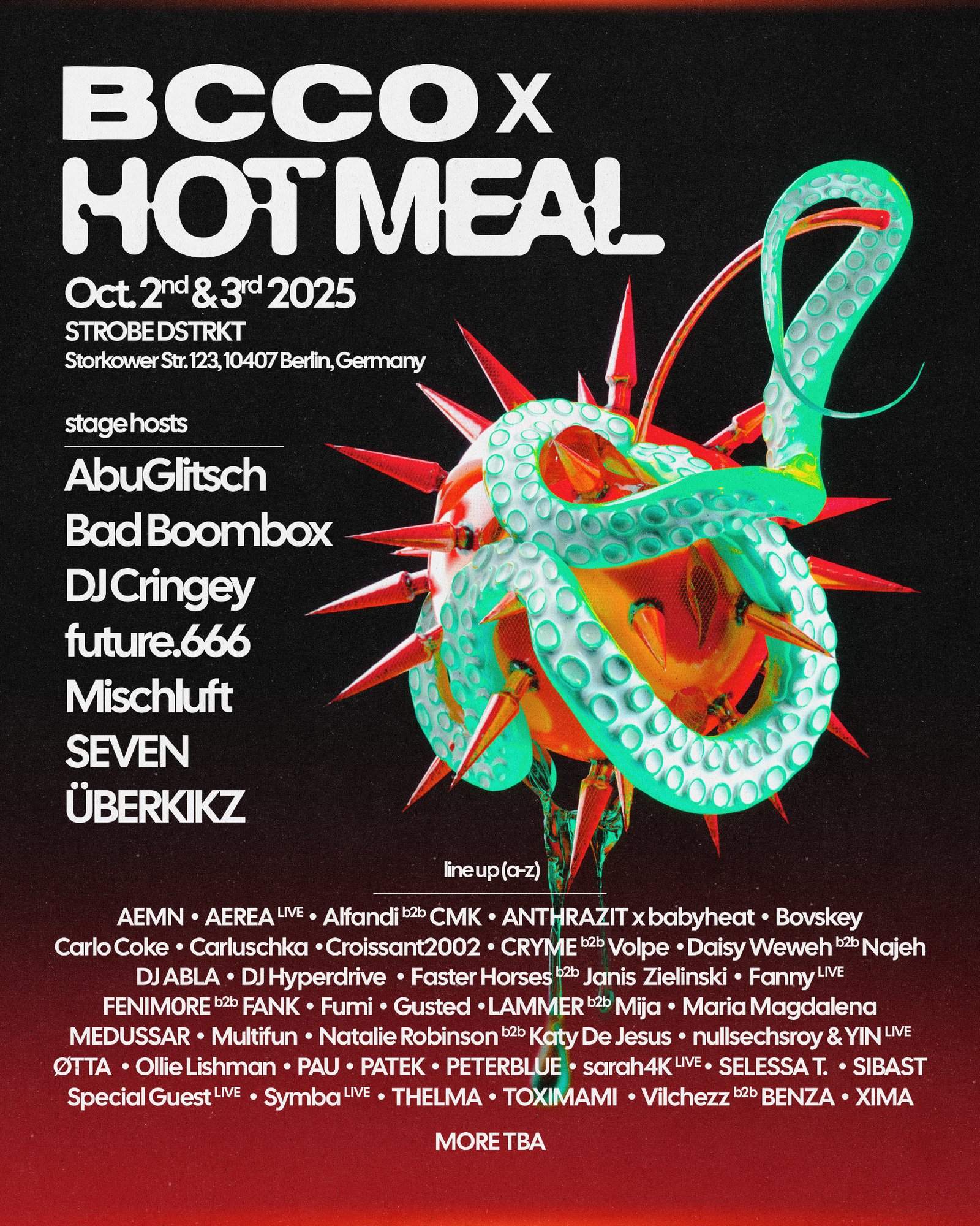 BCCO x HOT MEAL Festival at DSTRKT Club Berlin, Berlin