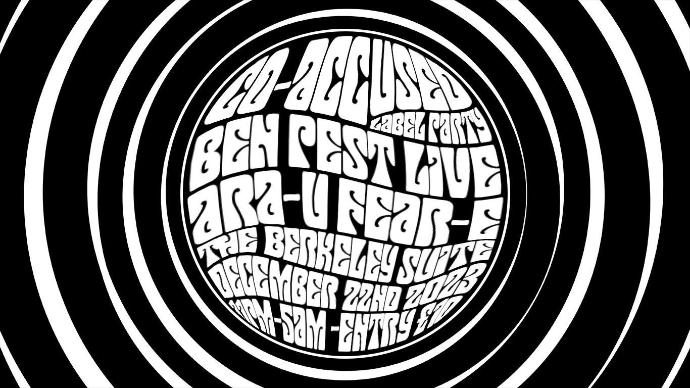 Co-Accused Label Party w/ Ben Pest live, Fear-E & ARA-U - Página frontal