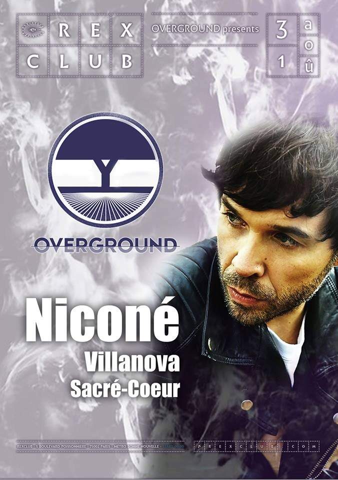 Overground: Niconé, Sacré Coeur, Villanova - フライヤー表