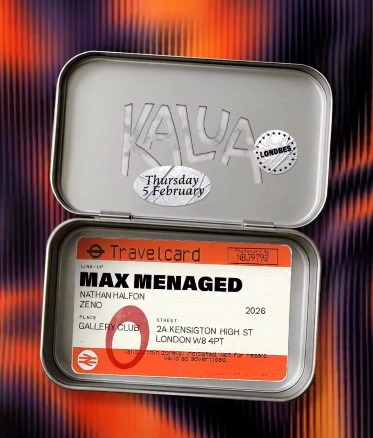 Max Menaged - Gallery CLUB at Gallery, London