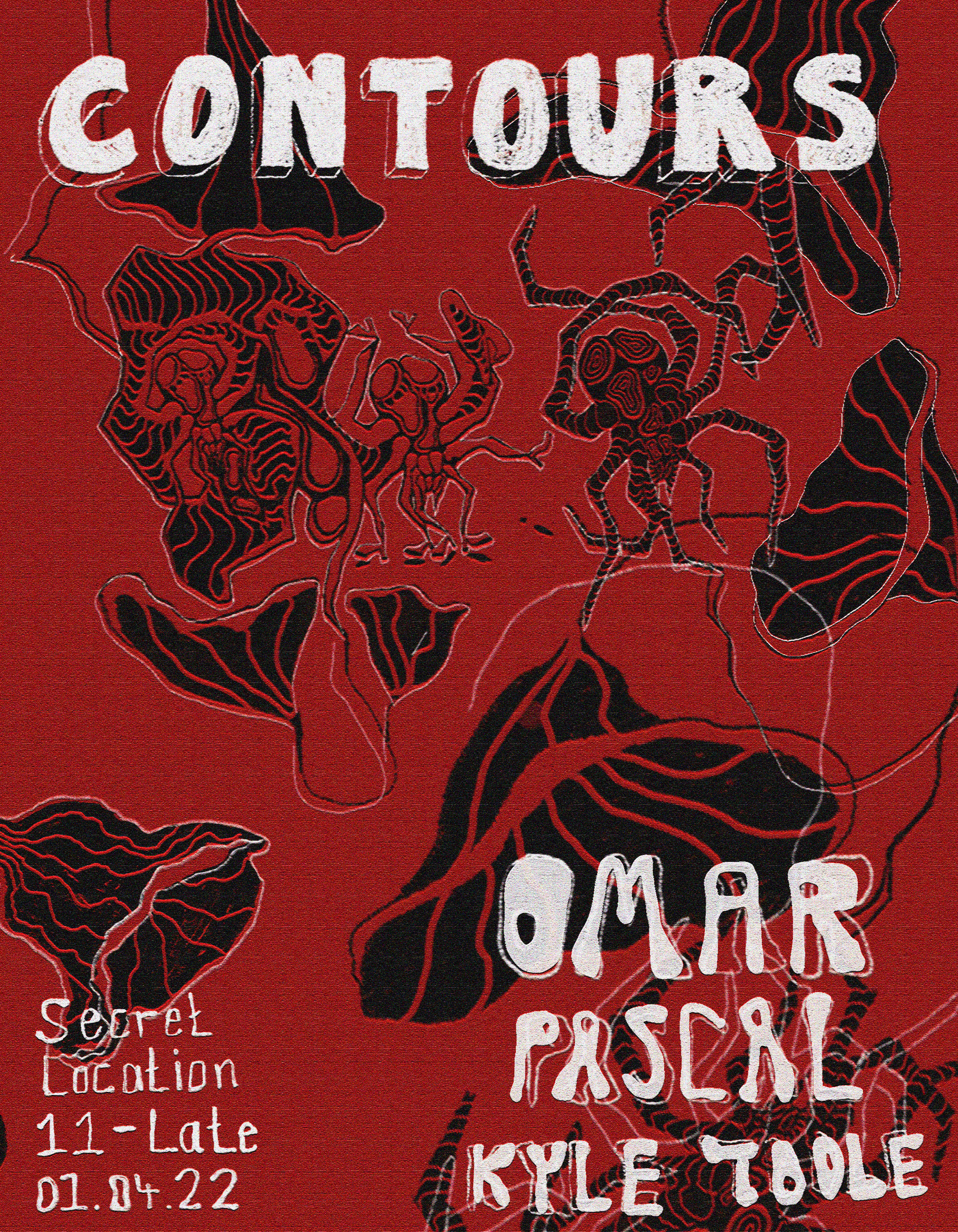 Contours: Omar, Pascal & Kyle Toole - フライヤー表