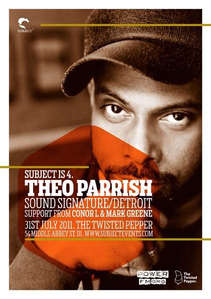 Subject Is 4 - Theo Parrish & Chonk - Página frontal