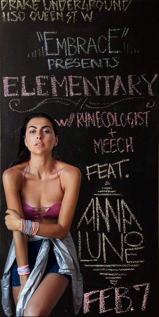 Elementary ft Rynecologist, Meech & Special Guest Anna Lunoe - フライヤー表