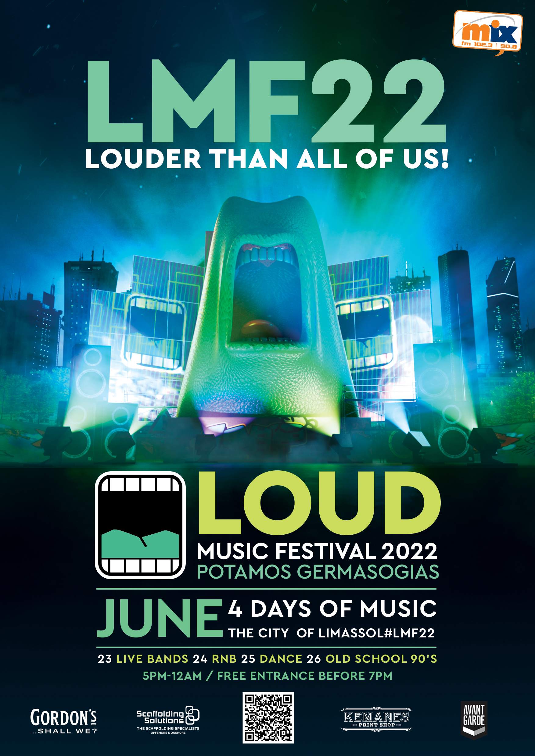 Loud Music Festival 2022 at Potamos Germasogeias, Cyprus