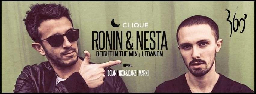 Clique with Ronin & Nesta - フライヤー表