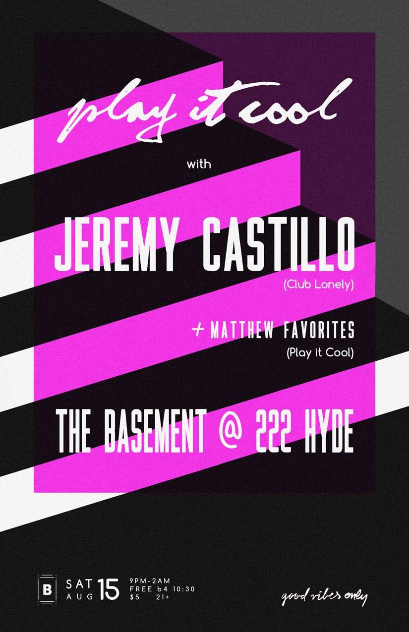 Play it Cool with Jeremy Castillo - Página frontal