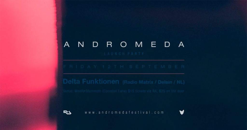 Andromeda Launch Party - Delta Funktionen - Página frontal