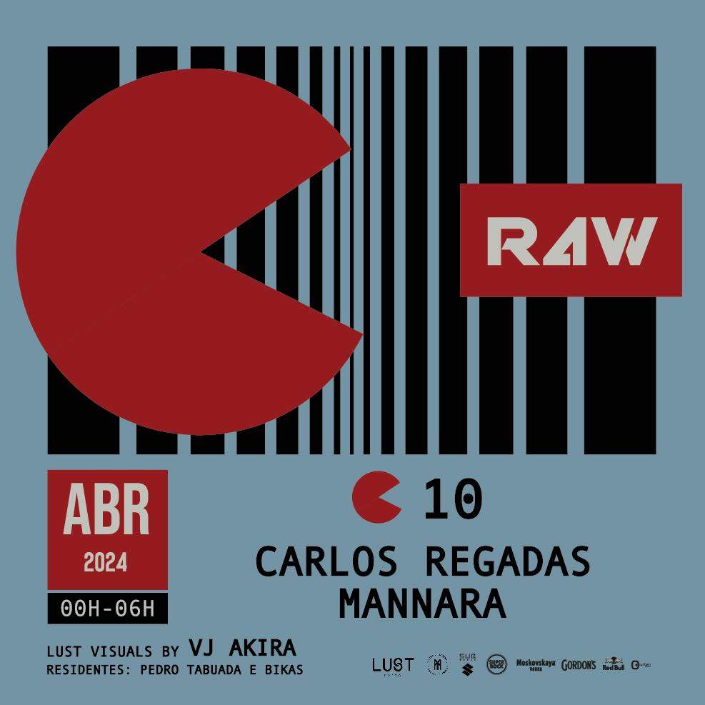 R4W with Carlos Regadas, Mannara, Pedro Tabuada, Bikas, Vj Akira - フライヤー表