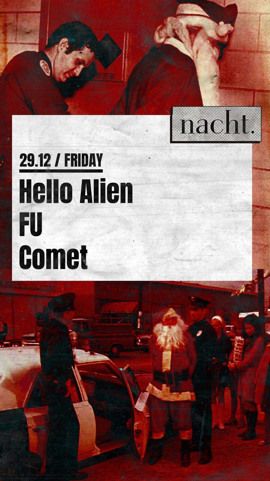 FU - Hello Alien - Comet - フライヤー表