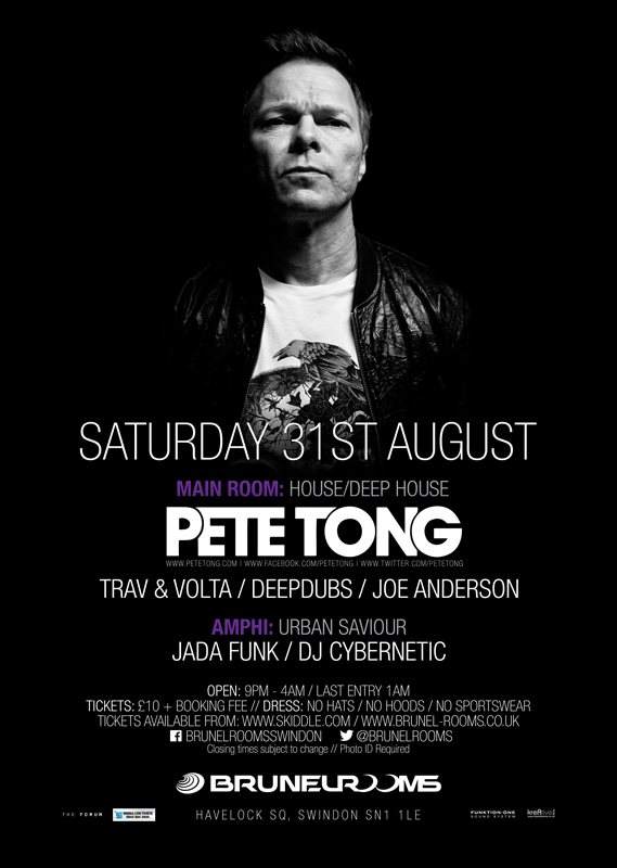 Brunel Rooms presents Pete Tong - フライヤー表