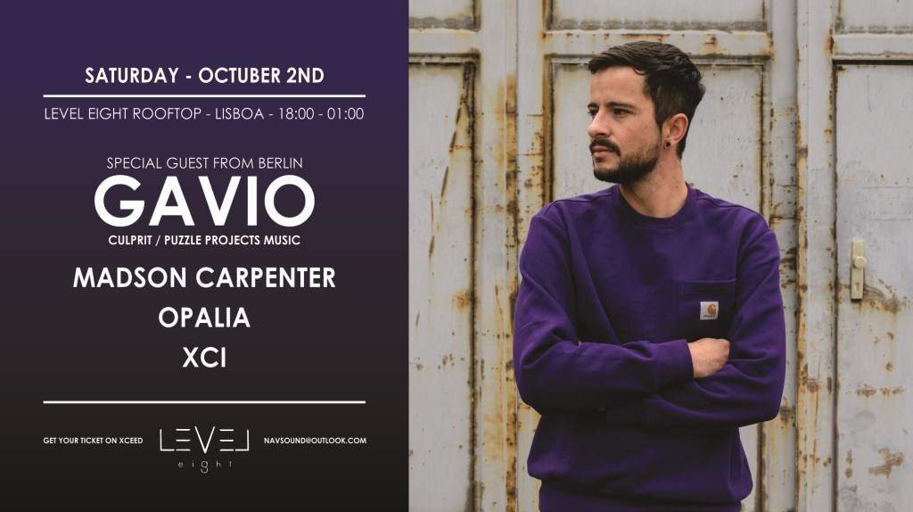 Gavio (Berlin/Madrid) at Level Eight Rooftop - フライヤー裏