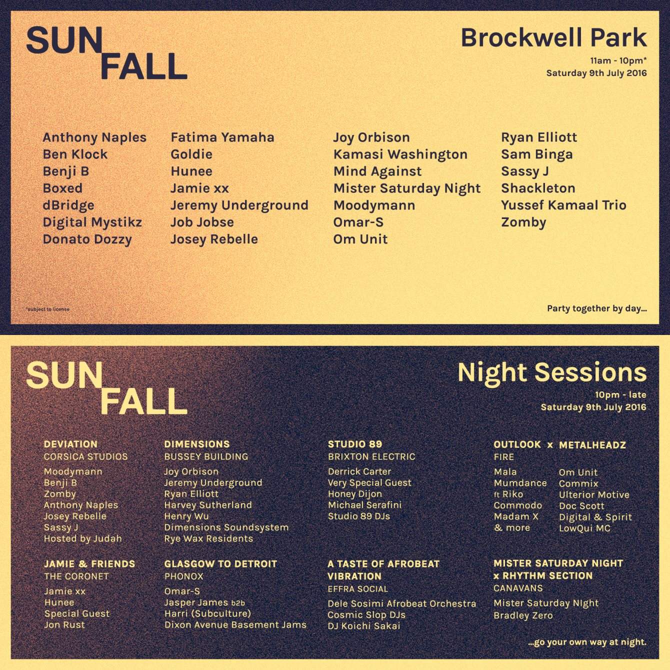 Sunfall: Mister Saturday Night x Rhythm Section - Página frontal
