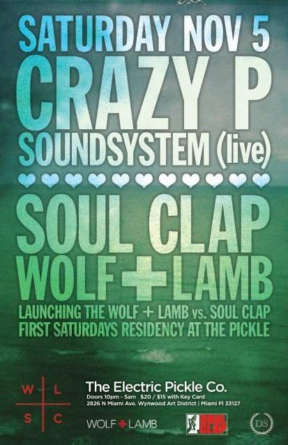 Crazy P Soundsystem Live & The Wolf Lamb vs Soul Clap Residency Launch - Página frontal