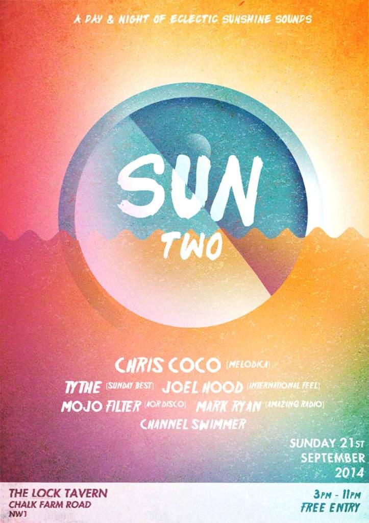 SUN Two: A Day & Night of Eclectic Sunshine Sounds - フライヤー表