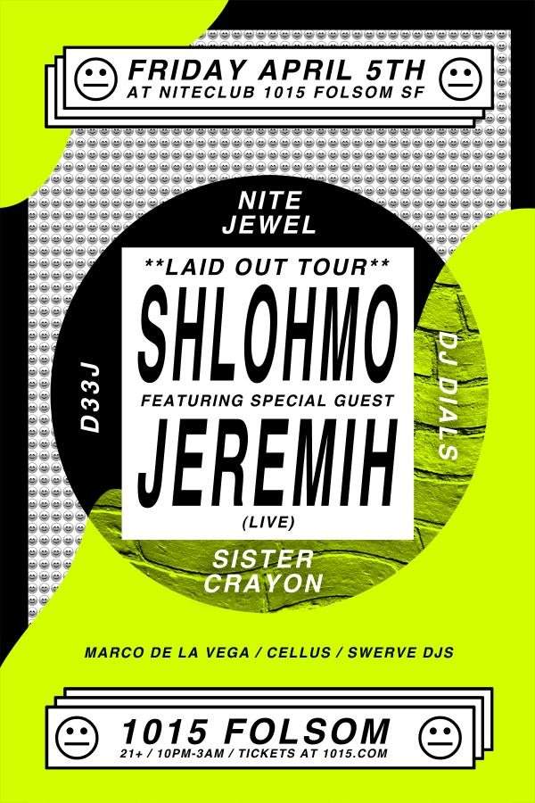 Shlohmo - Laid Out Tour - Página frontal