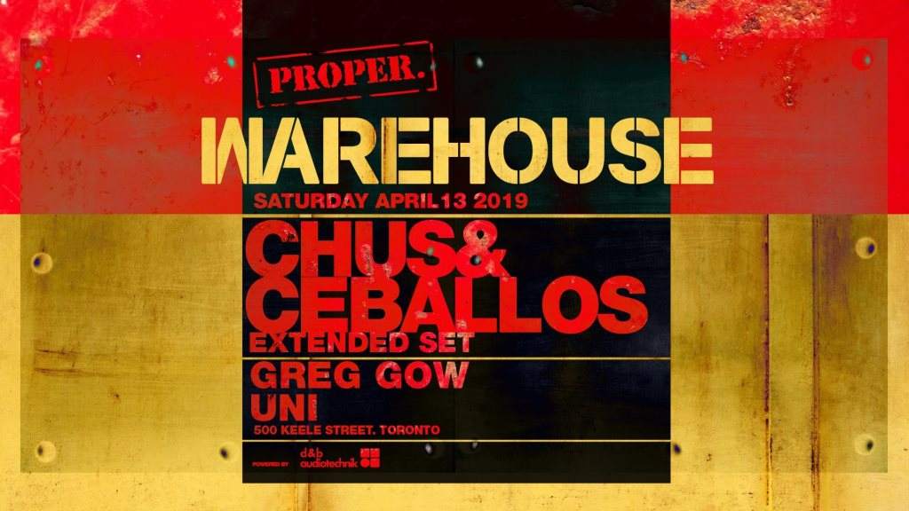 Chus and Ceballos at the Proper Warehouse - Página frontal