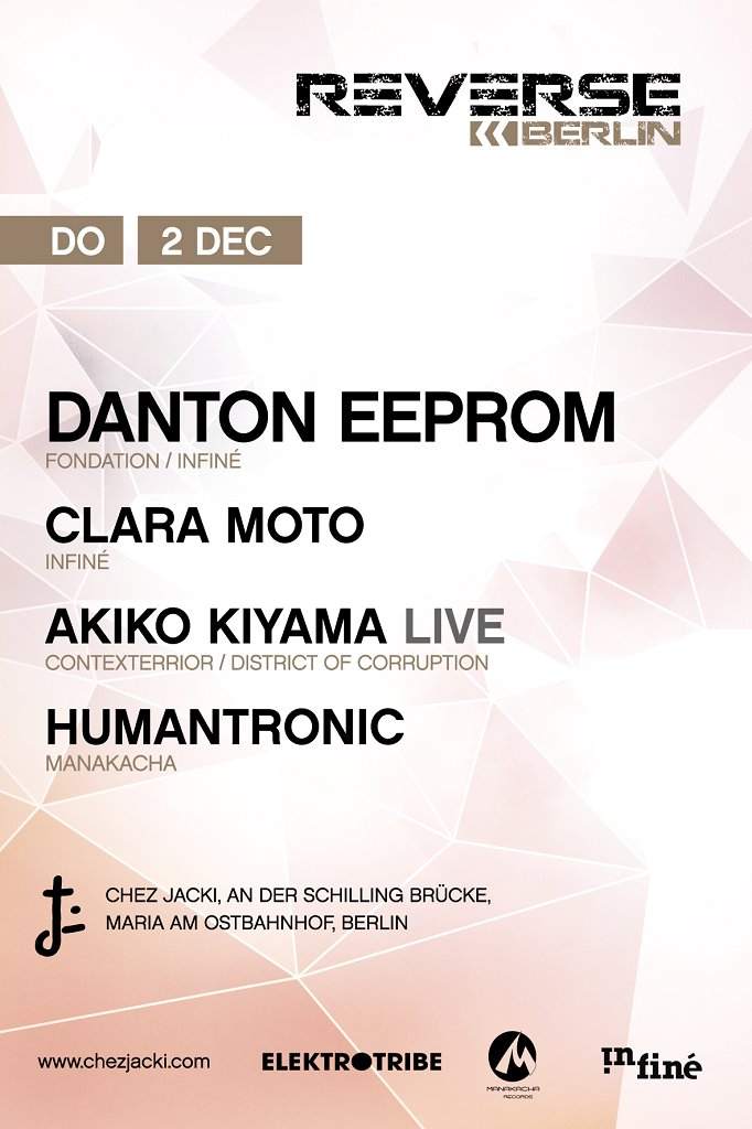 Reverse presents Danton Eeprom - フライヤー表