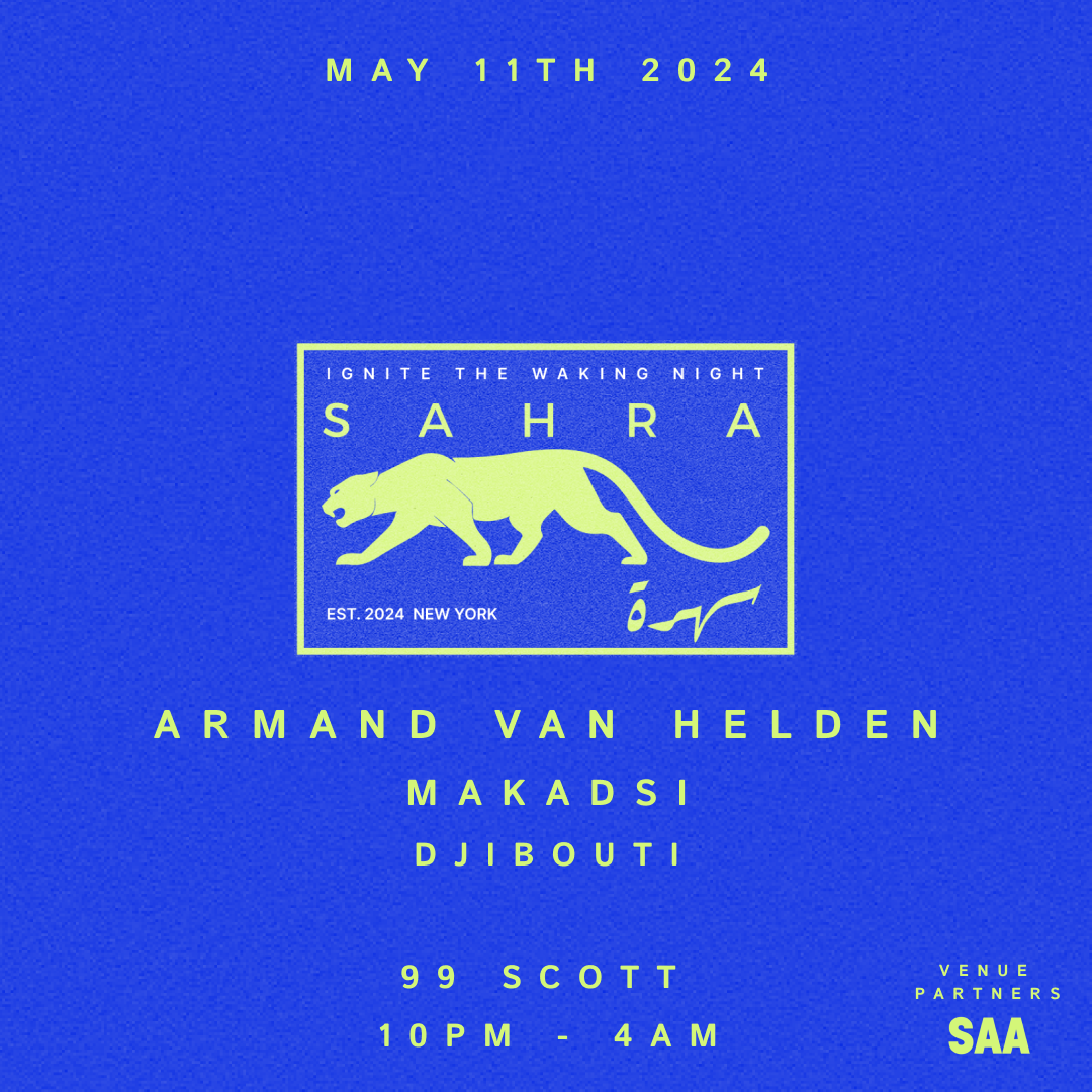 SAHRA presents Armand Van Helden - Página frontal